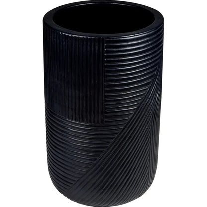 Serenity Black Outdoor Planter Set of 2