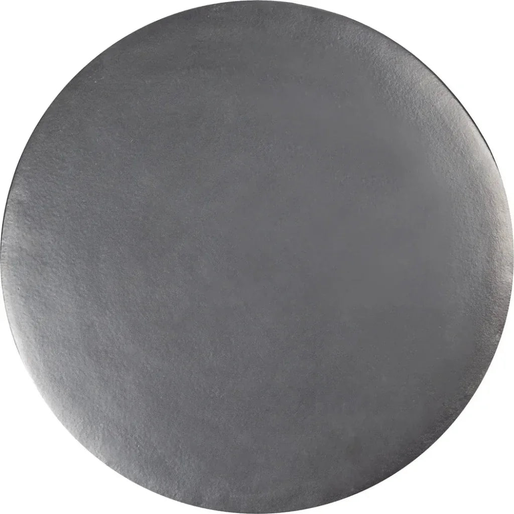 Serenity Handcrafted Grey Ceramic Outdoor Side Table