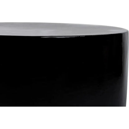 Serenity Grazed Side Table Black Outdoor Accent Table