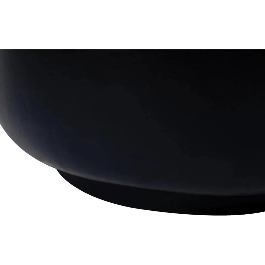 Serenity Grazed Side Table Black Outdoor Accent Table