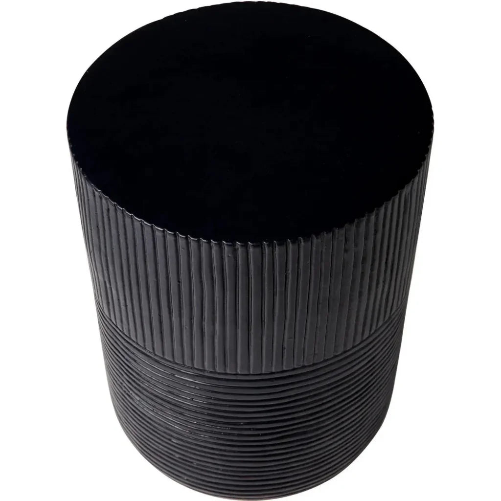 Serenity Side Table 16" - Black Outdoor Accent Table