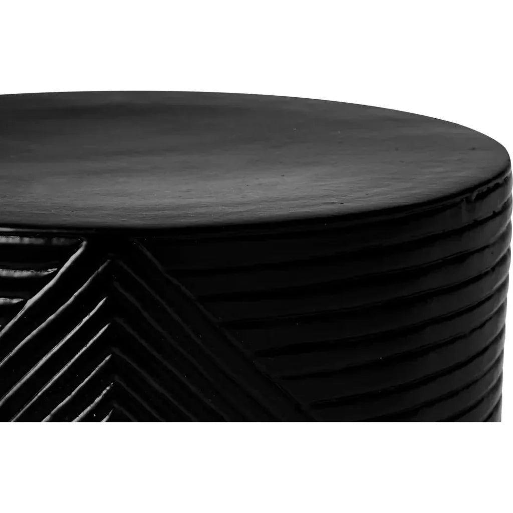 Serenity Side Table 16" - Black Outdoor Accent Table