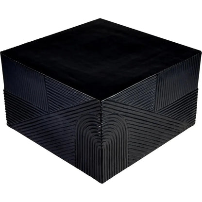 Serenity  Square Table - Black Outdoor Accent Table