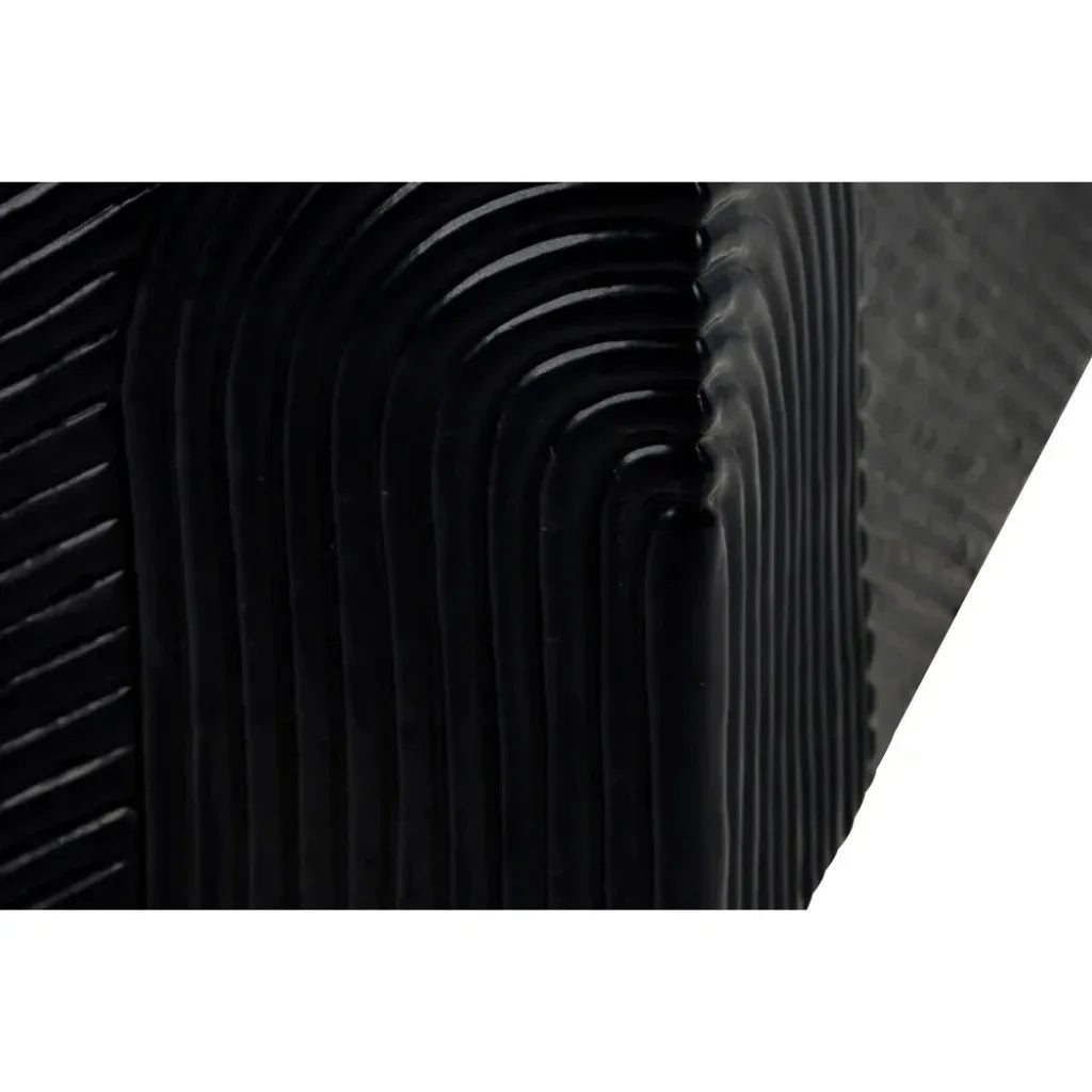 Serenity  Square Table - Black Outdoor Accent Table