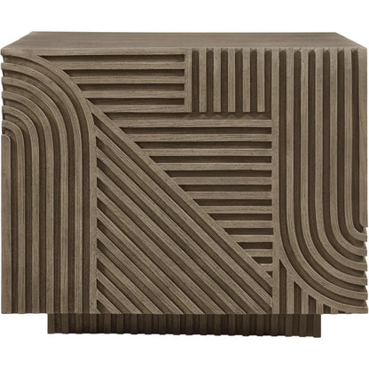 Serenity Square Table - Brown Outdoor Accent Table
