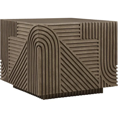Serenity Square Table - Brown Outdoor Accent Table