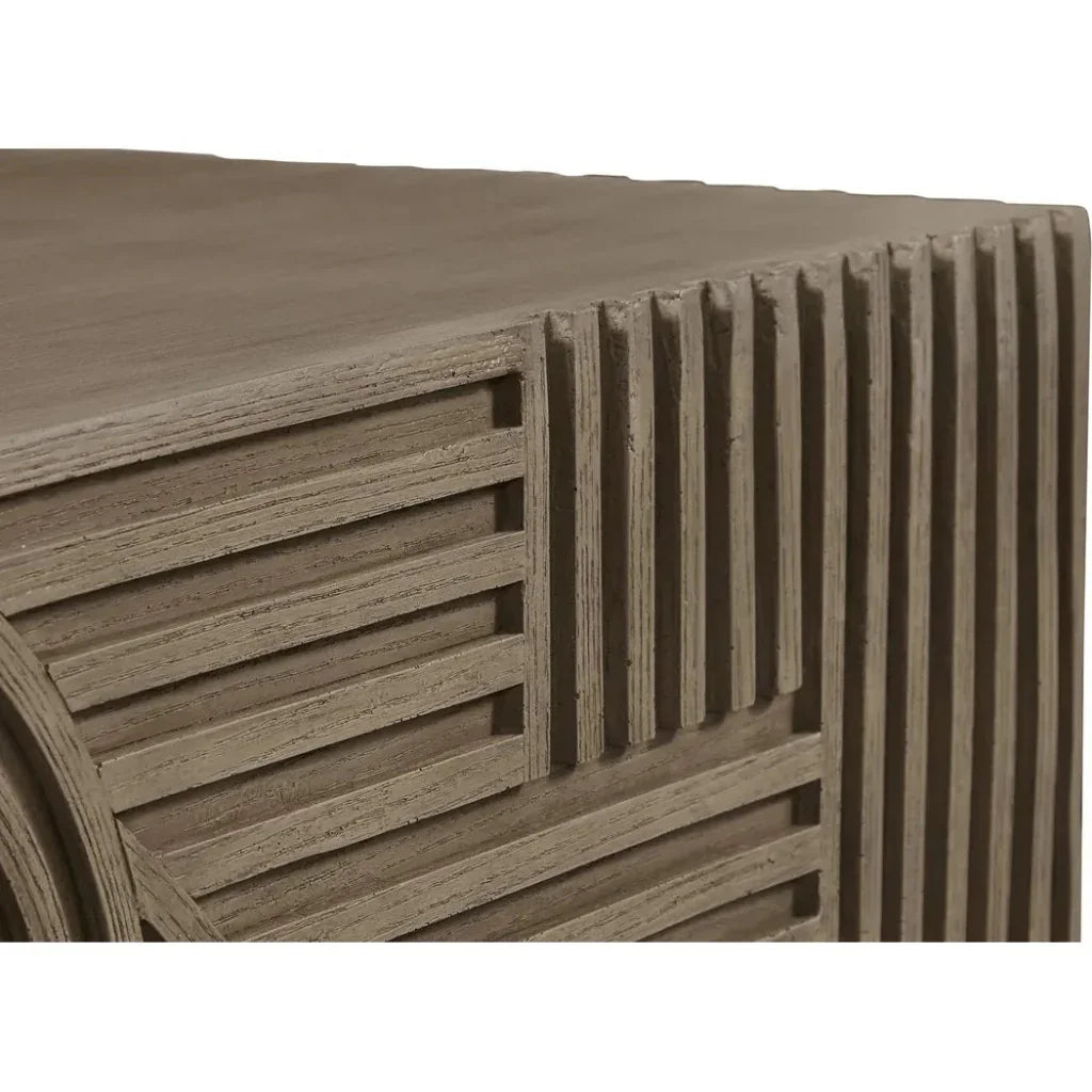 Serenity Square Table - Brown Outdoor Accent Table