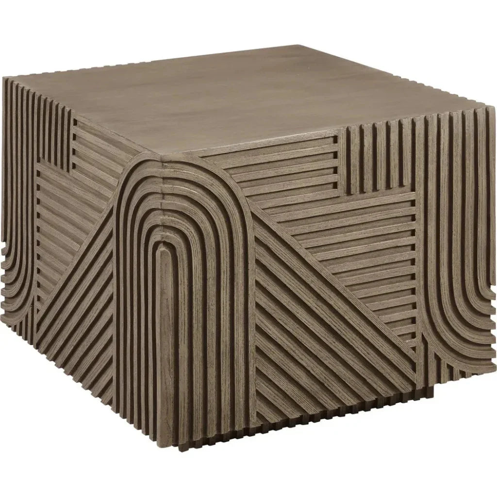 Serenity Square Table - Brown Outdoor Accent Table