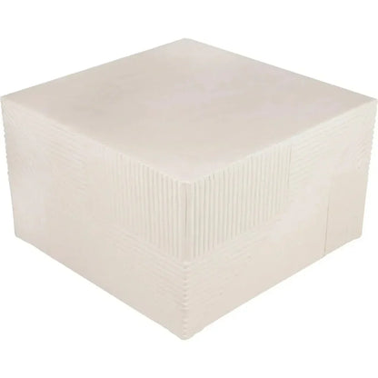 Serenity  Square Table - White Outdoor Accent Table