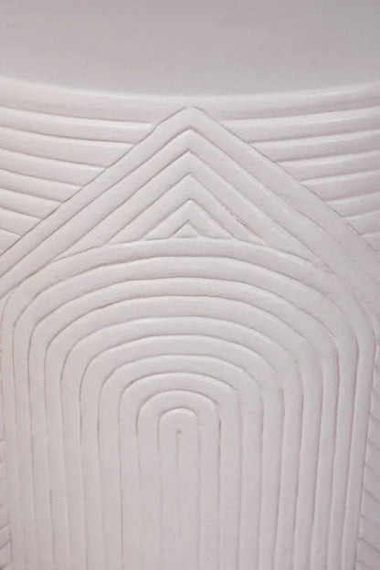 Serenity Textured Ceramic Patio Stool
