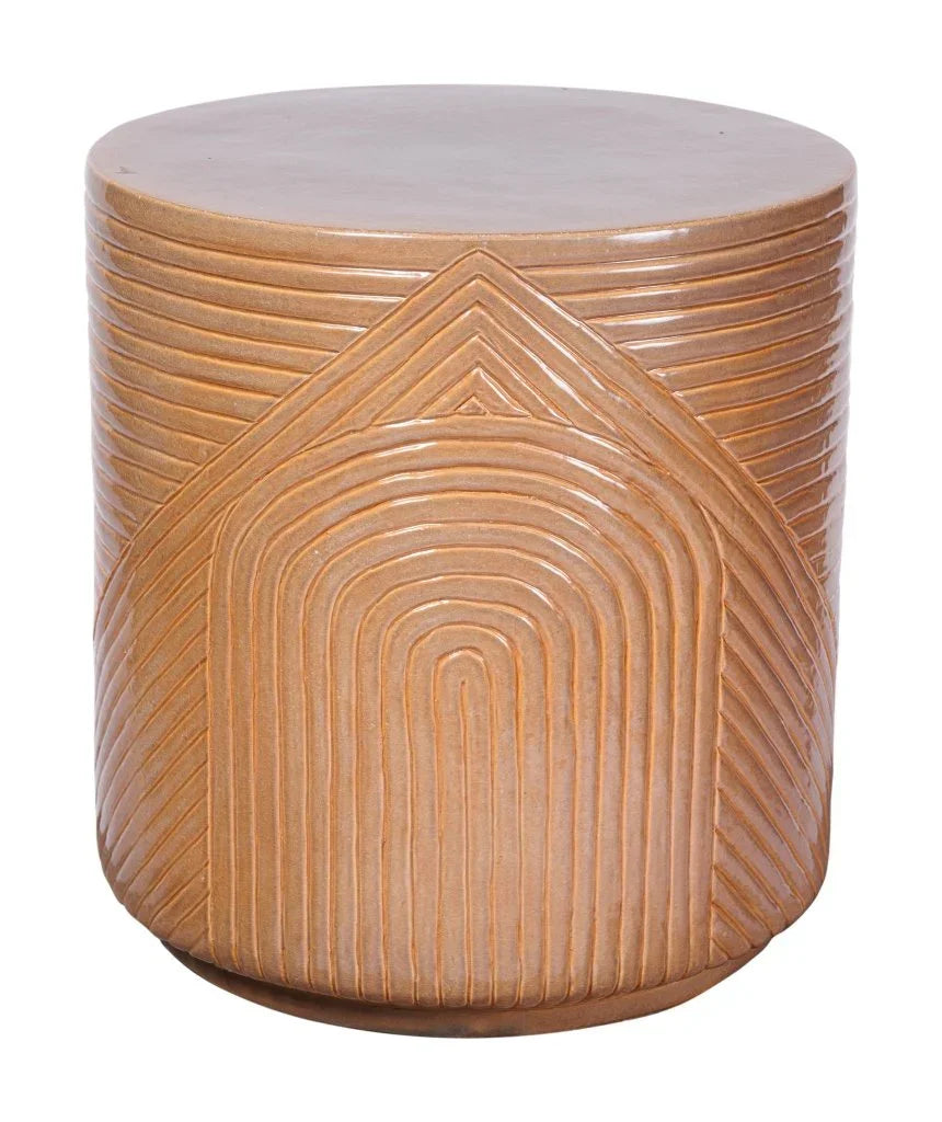 Serenity Textured Ceramic Patio Stool