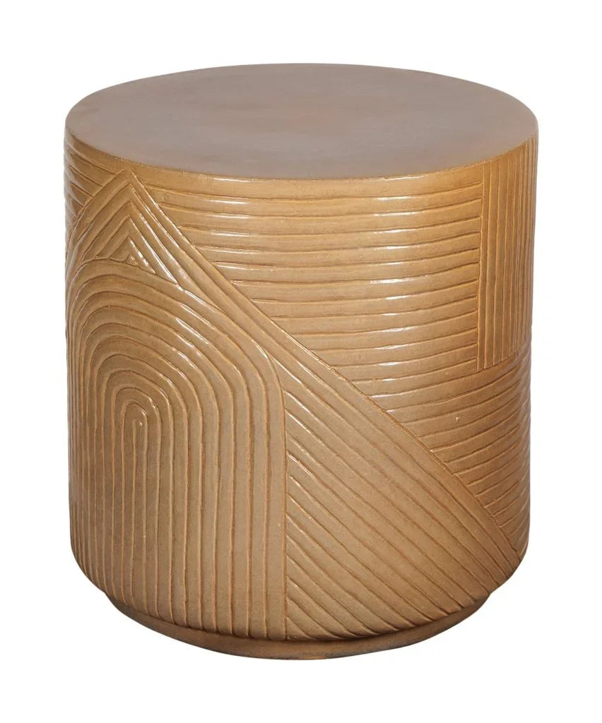 Serenity Textured Ceramic Patio Stool