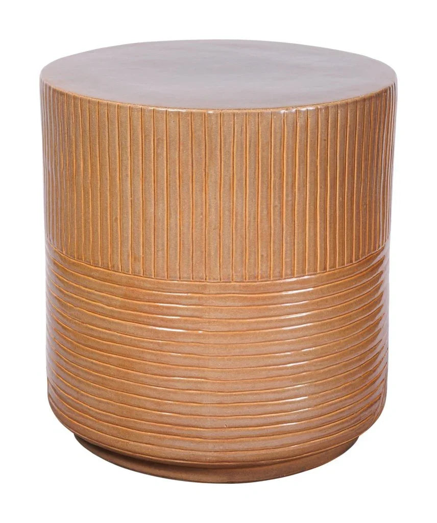 Serenity Textured Ceramic Patio Stool