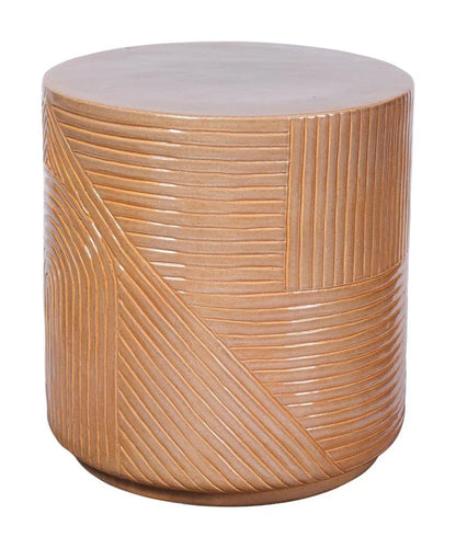 Serenity Textured Ceramic Patio Stool