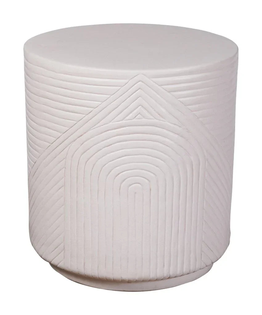Serenity Textured Ceramic Patio Stool