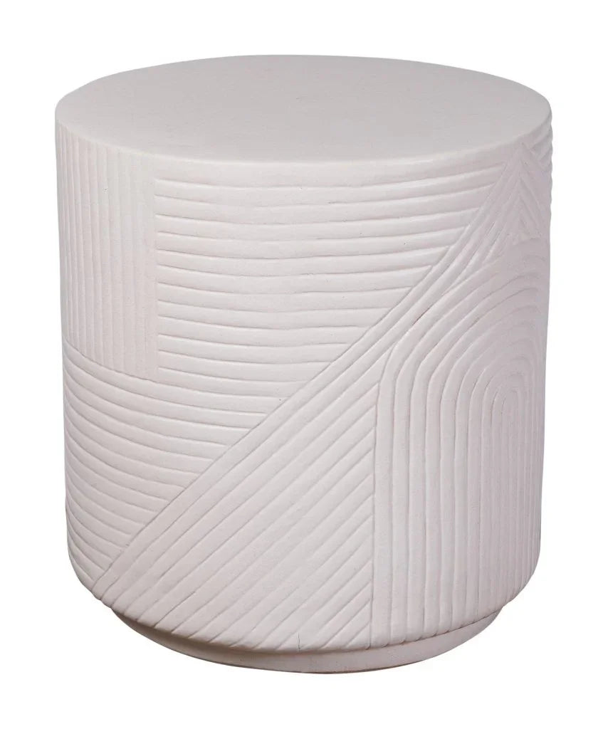 Serenity Textured Ceramic Patio Stool