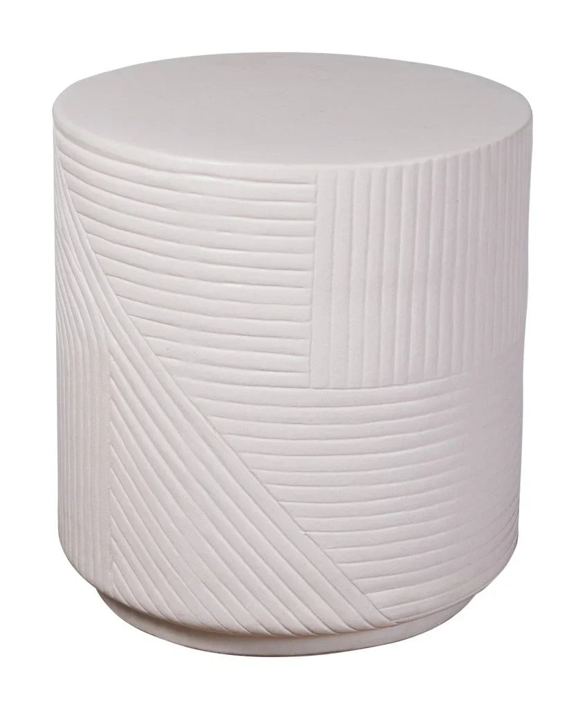 Serenity Textured Ceramic Patio Stool