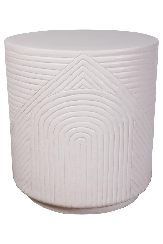 Serenity Textured Ceramic Patio Stool