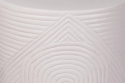Serenity Textured Ceramic Patio Stool