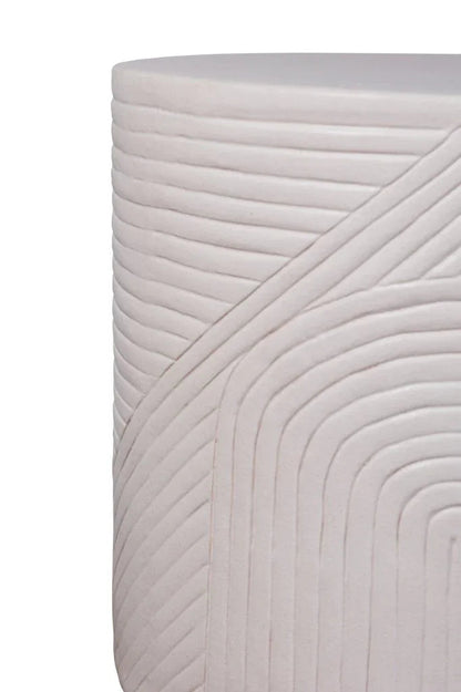Serenity Textured Ceramic Patio Stool