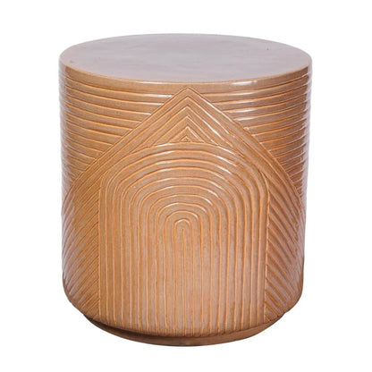 Serenity Textured Ceramic Patio Stool
