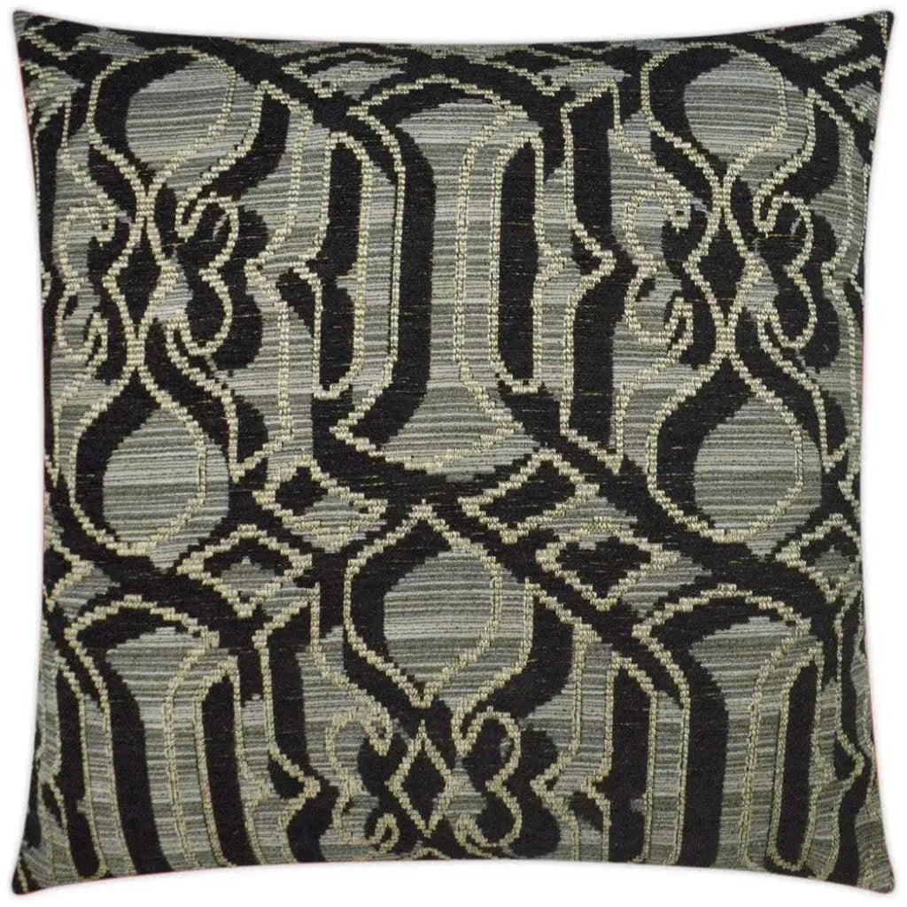 Sesto Black Throw Pillow With Insert