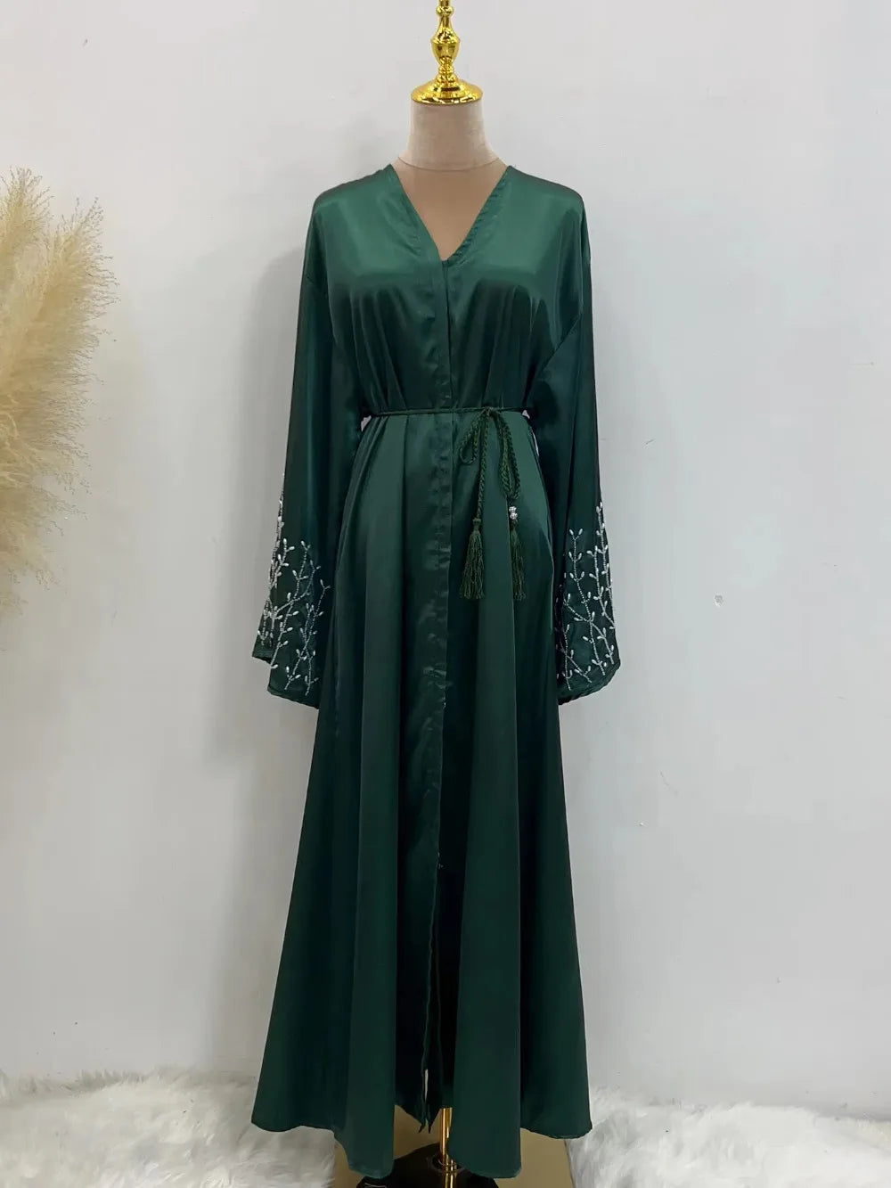 Eid Eid Abaya for Women Beading Dress Woman Party Abayas Ramadan Saudi Arabic Dubai Robe Caftan Vestidos Kaftan 2025 Cardigan