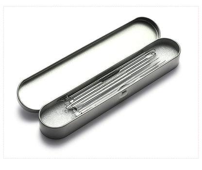 Acne Blackhead Remover Needle Tools Set  Blackhead Tweezer Pimple Extractor Stainless Steel Blackspot Removal Skin Care Tool