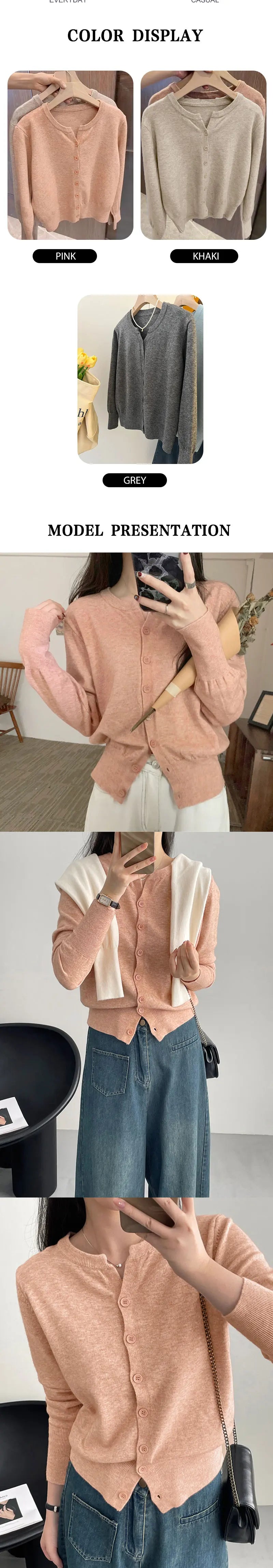 2026 New Fashion Women's Fleece Knit Loose Short Cashmere Sweater Round Neck Warm Korean Sle Casual Female Sweater Top Cloting