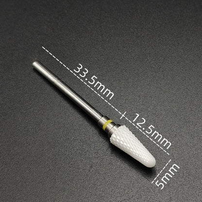 Ceramic Carbide Nail Drill Bit Rotate Burr Milling Nail Cutter Bits Electric Drill Machine For Manicure Pedicure Tools