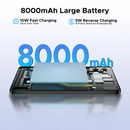 【Brand+】Doogee Tab G6 Tablet Pc 11 Inch Android 15 30Gb Ram(6+24) 256Gb Rom 8000Mah Battery Dual Speakers Support Widevine