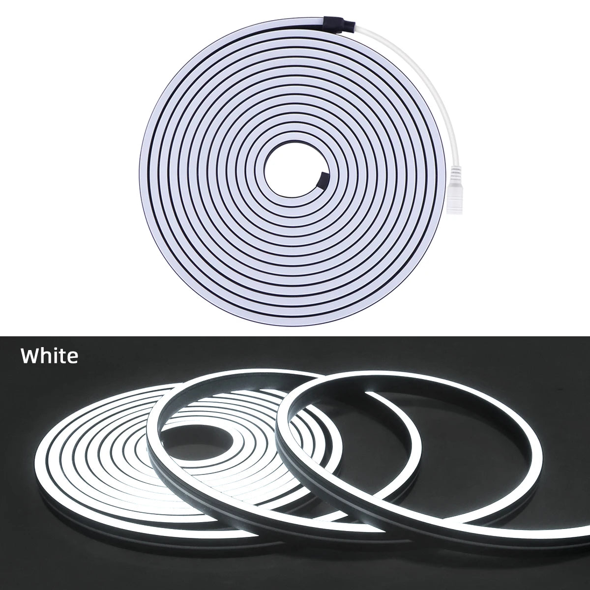 24V High Power Black Neon LED Strip Light 120leds/M Silica Gel Tube LED Lights Tape Bedroom Wall Kitchen Cabinet Backlighting