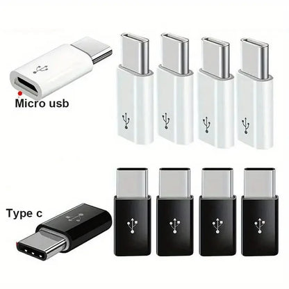 5Pcs Micro USB Female To Type C Male Adapter Converter for Android Smart Phone Tablet USB Type C To Micro USB Connector