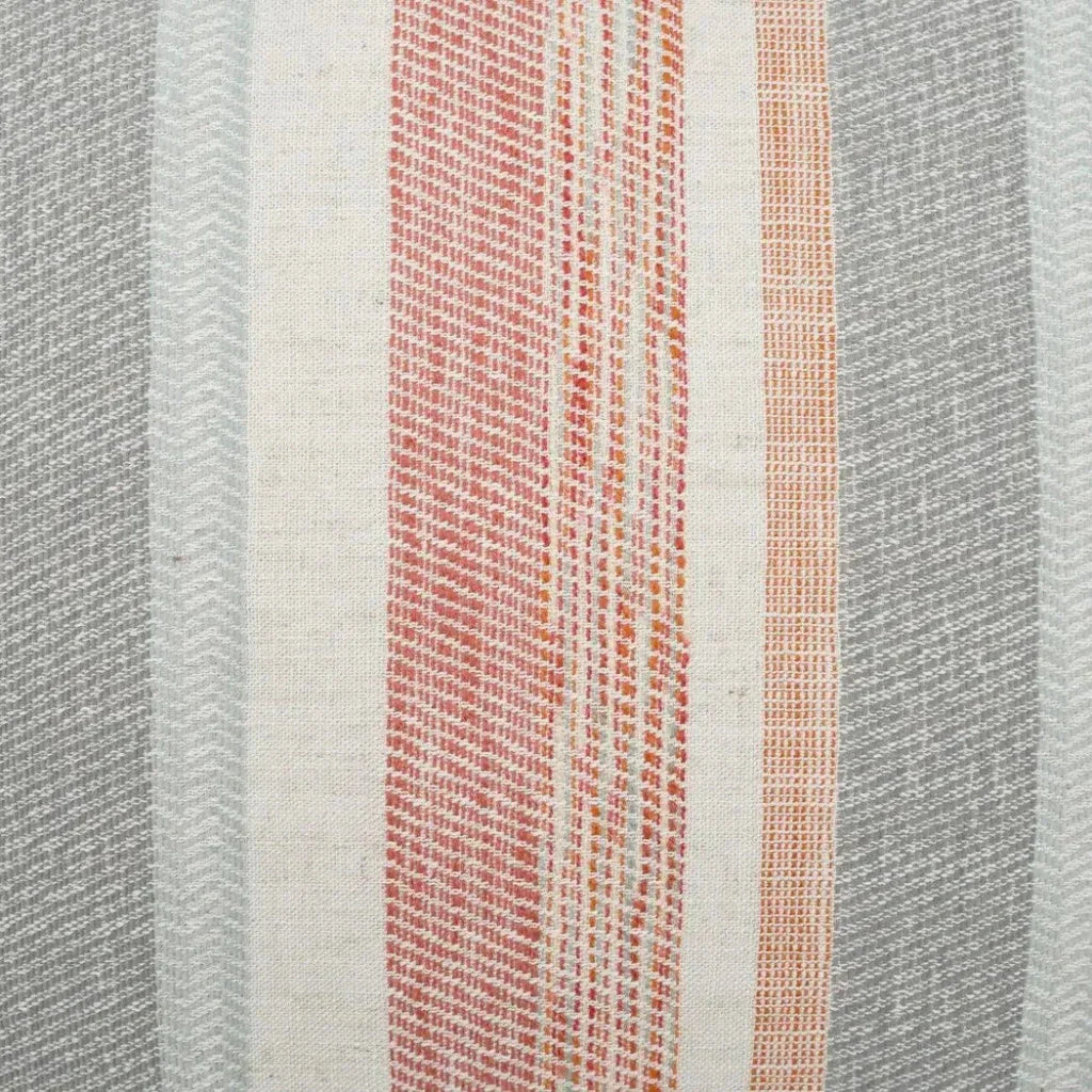 Shannon Stripes Coral Salmon Large Throw Pillow Insert