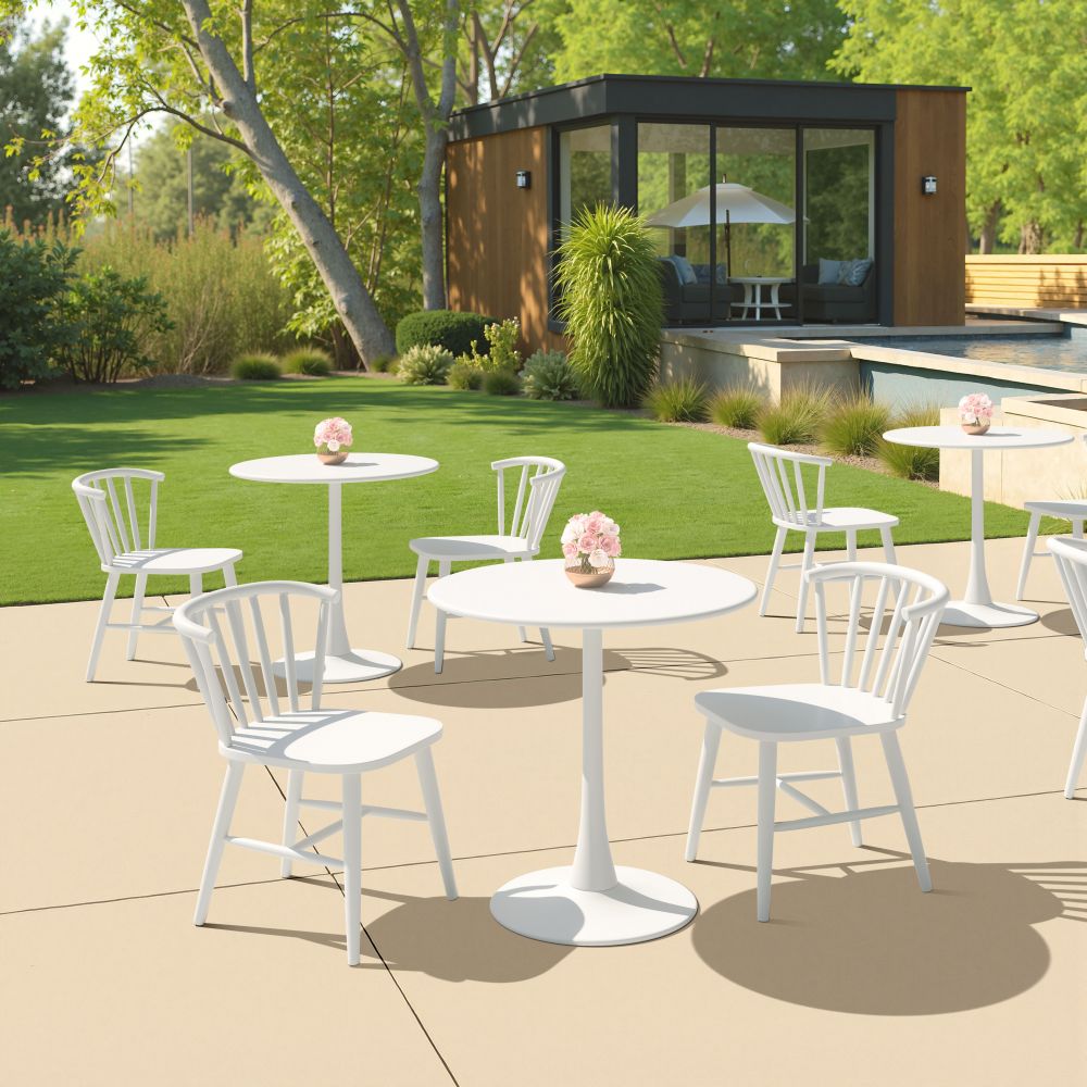 Shio Aluminum Outdoor Dining Chair Black