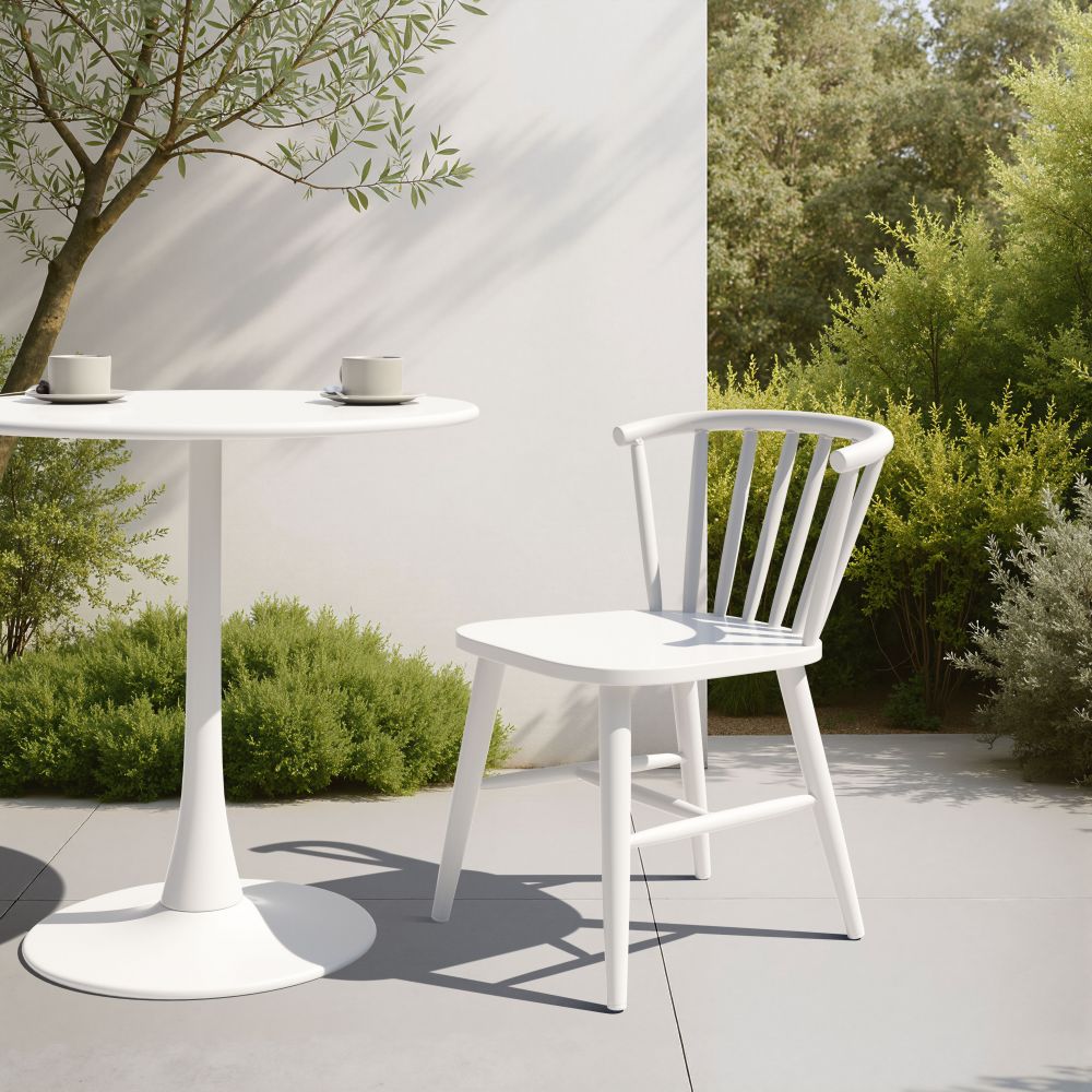 Shio Aluminum Outdoor Dining Chair Black
