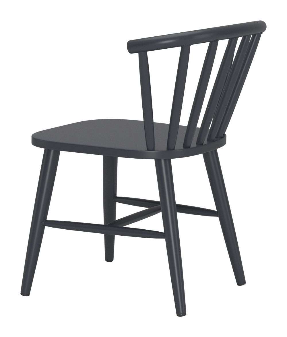 Shio Aluminum Outdoor Dining Chair Black