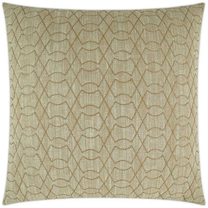 Shipka Brass Brown Throw Pillow With Insert