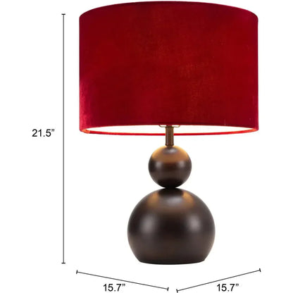 Shobu Table Lamp Red
