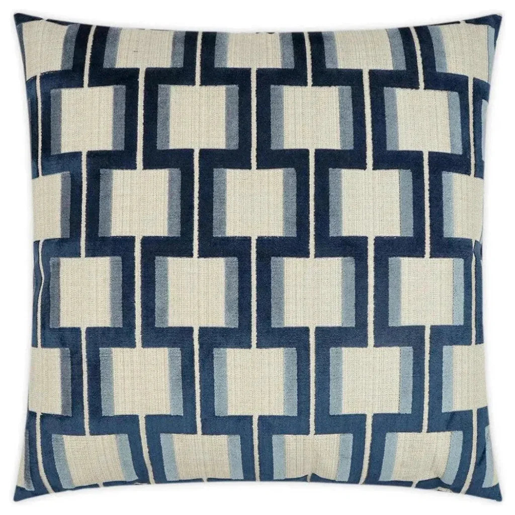 Shoreham Indigo Navy Large Throw Pillow Insert