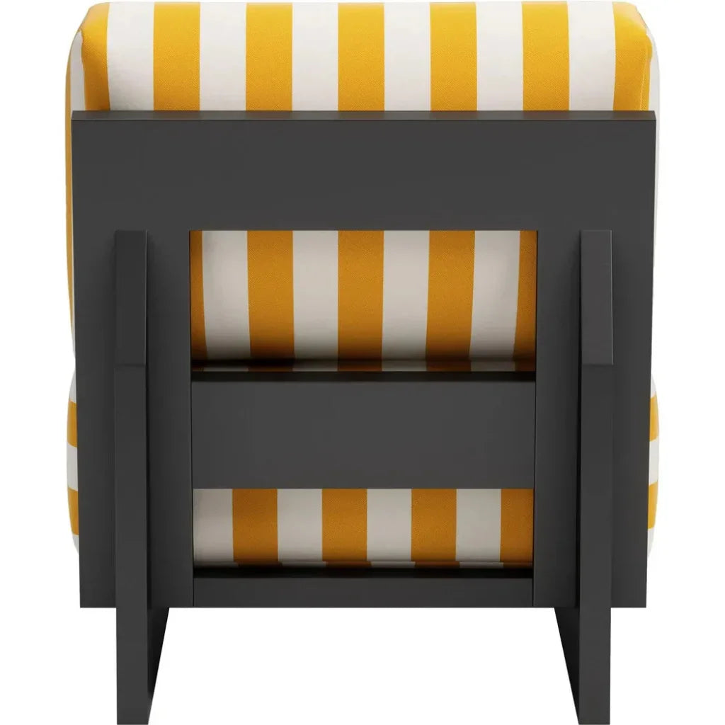 Shoreline Yellow & Black Accent Chair