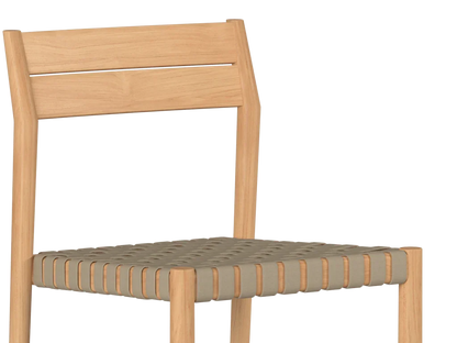 Siena Teak Woven Stackable Patio Armchair 4PC