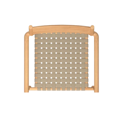 Siena Teak Woven Stackable Patio Armchair 4PC