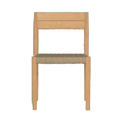 Siena Teak Woven Stackable Patio Armchair 4PC