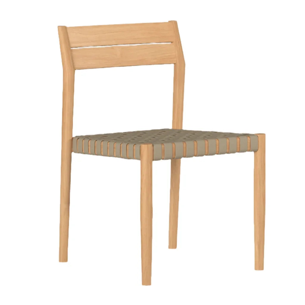 Siena Teak Woven Stackable Patio Armchair 4PC