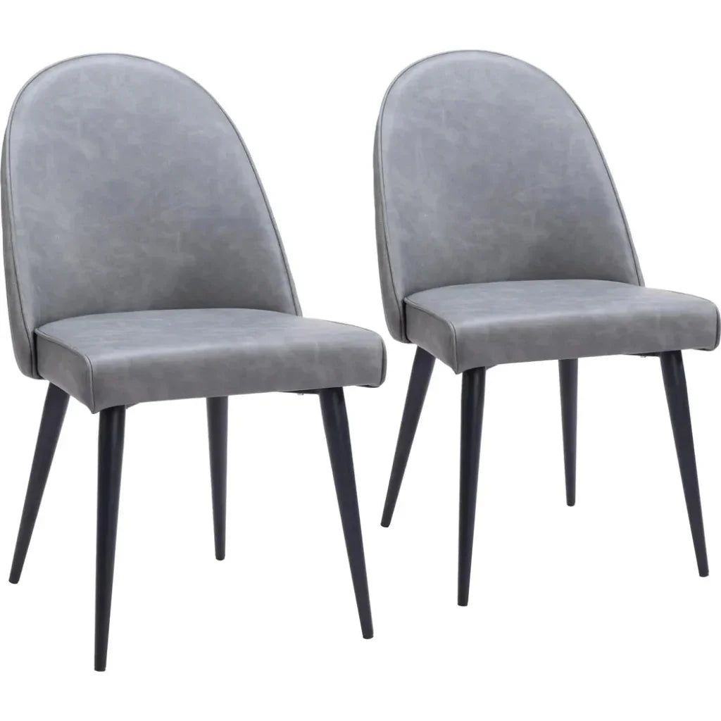 Silloth Steel Armless Dining Chair 2PC