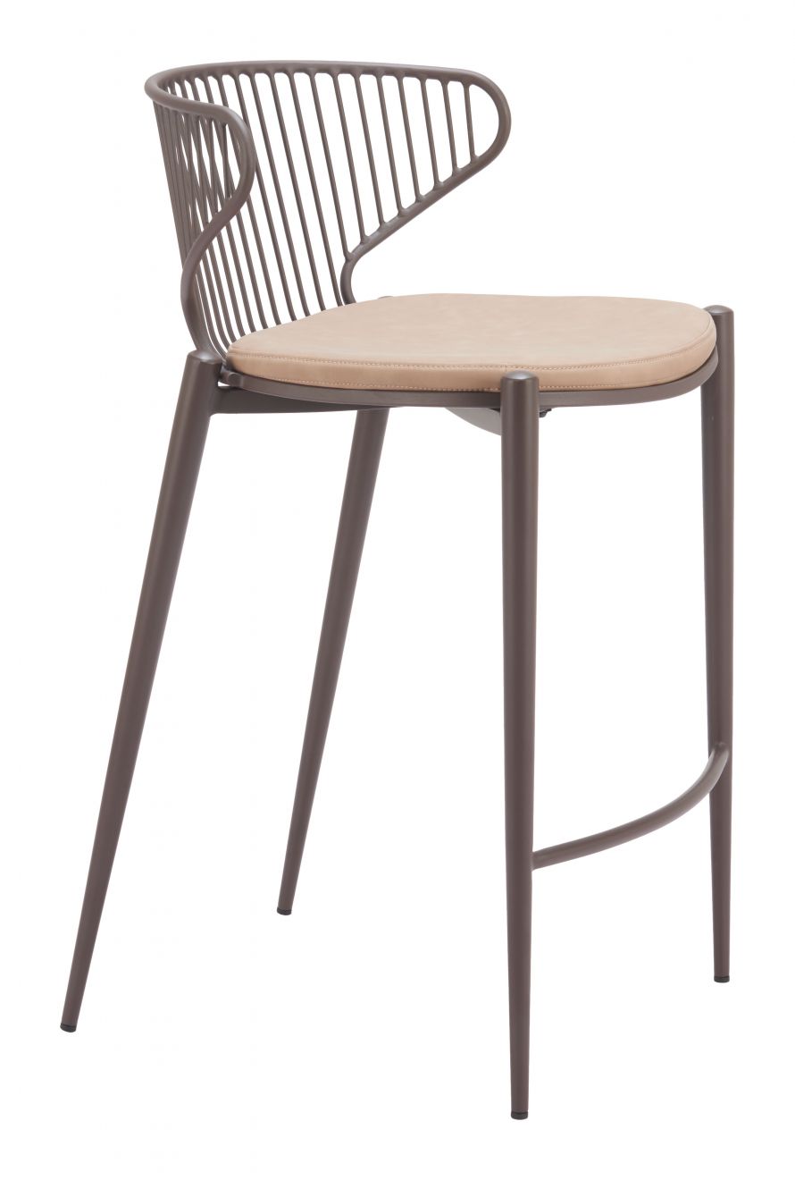 Silues Faux Leather Counter Stool 2PC