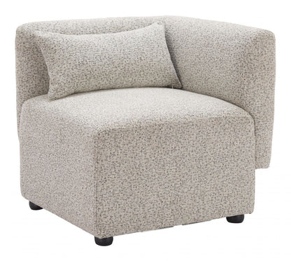 Simu Textured Fabric Corner Chair