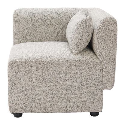 Simu Textured Fabric Corner Chair