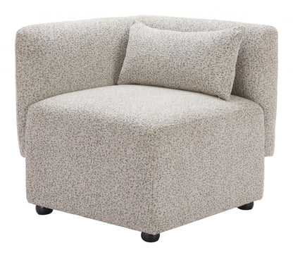 Simu Textured Fabric Corner Chair